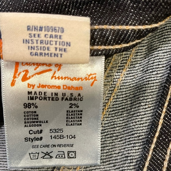 Citizens Of Humanity Ava Jeans Size 28 Low Rise Classic Straight Leg Dark Wash - Picture 5 of 16